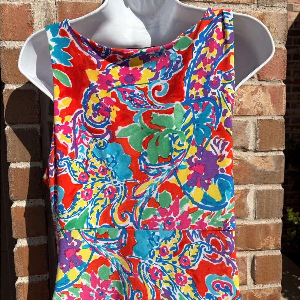 Ralph Lauren Multicolor Floral Paisley V‑Neck Sundress